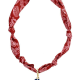 Ole Miss Rebels Logo Bandana Scarf Necklace