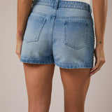 Studded Denim Skort