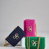 Tweed Bow Purse