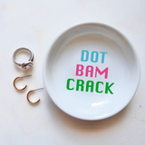 Dot Bam Crack Mahjong Ring Dish