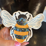 Bee Calico Trinket Tray
