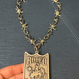 Rodeo Badge Necklace