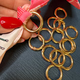 Gold Ring Scarf Accessory
