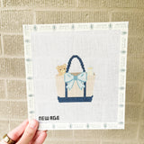 Baby Blue Tote Bag Canvas