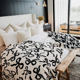 Double Sided Bows Blanket