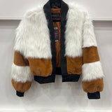 Black & Brown Fur Coat