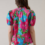 Summer Bloom Puff Top