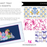 5.5x11 Chinoiserie 5pk Tray Inserts