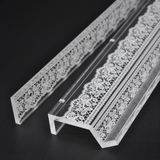 White Lace Mahjong Rack and Pusher, Set of 4