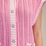 Pink Vest Sweater