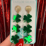 Triple Shamrock Earrings
