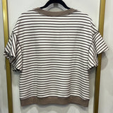 Latte Striped Blouse