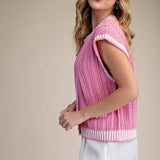 Pink Vest Sweater