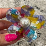 Pearl Flower Clip