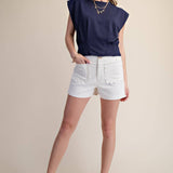 Scallop Detail Pocket Colette Shorts