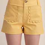 Scallop Detail Pocket Colette Shorts