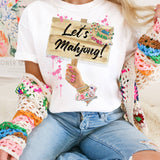Let's Mahjong White Sweatshirt