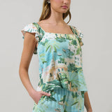 Town Tazzy Ruffle Top