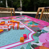 Bams & Bubbly Custom Mahjong Dice Set (Set of 2) Pink Orange