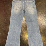 JB High Rise Crop Distress Hem