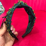 Emerald Green Rhinestone Headband