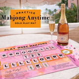 Champagne & Mahj Solo Practice Mahjong Mat | Solo Play