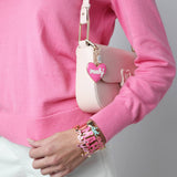Mahj Enamel Heart Bag Charm