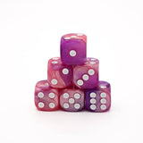 Mahjong Dice (Pair of 2): Pink & Purple