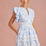 Botanical Garden Crochet Lace Dress