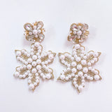 Frilly Snow Flake Earrings
