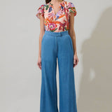 Floral Hessa Ruffle Blouse