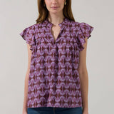 Mosaic Ruffle Top