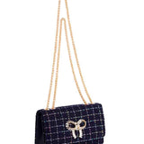 Tweed Bow Purse