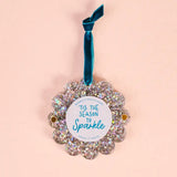 Glitter Round Frame Ornament