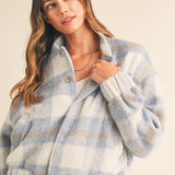 Plaid Bomber Jacket