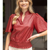 BurgundyTexture Top