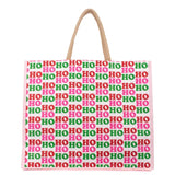 HO HO HO Juco Tote