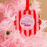 Peppermint Stripes Round Picture Frame
