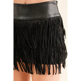 Tiered Fringe Skort