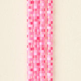 Hot Pink Checkered Straw Set