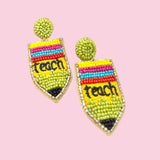 Pencil Teach Earrings