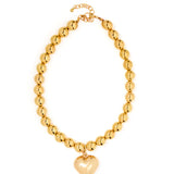 Sabrina Gold Heart Necklace