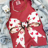 Bow With Hearts Tee