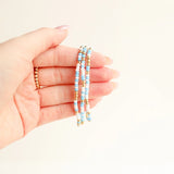 Blue and White Sprinkle Bracelets