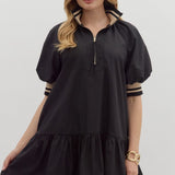 Color-Band Mini Dress