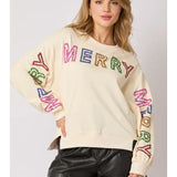 Merry Rhinestone Sweater