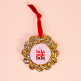 Glitter Round Frame Ornament