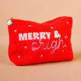 Merry and Bright Teddy Pouch