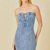 Denim Tube Dress