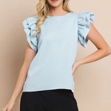 Ruffle Sleeve Top